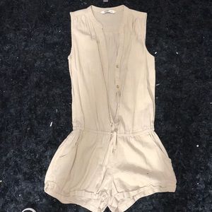 TAN OLD NAVY ROMPER